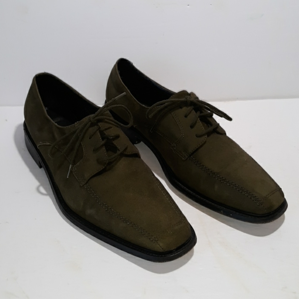 Giorgio Brutini green 100% leather dress shoes 7.5